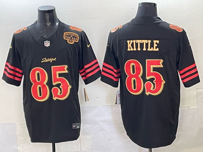 Men Nike San Francisco 49ers #85 Kittle black Limited NFL 2025 Jersey 0013->san francisco 49ers->NFL Jersey